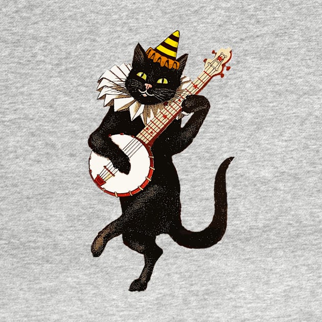 Dancing Banjo Party Cat by sticks and bones vintage